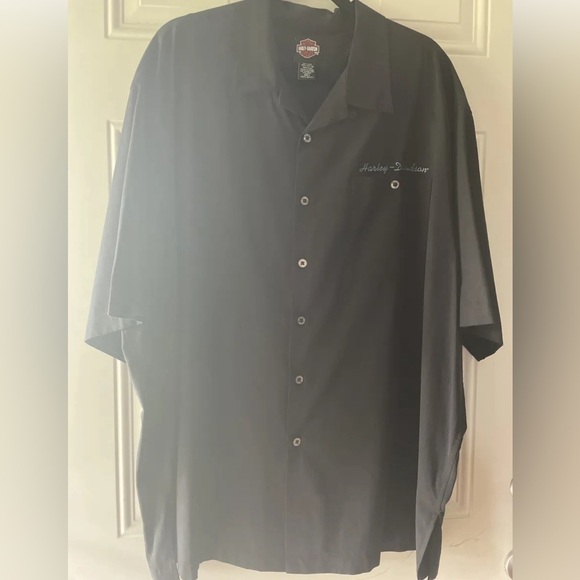Harley Davidson Las Vegas Silk/Cotton Blend Shirt - Picture 2 of 5